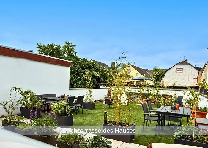 Grafenwohnung Mit Grossem Dachgarten Im Gaestehaus Graf-schmelzer Trittenheim